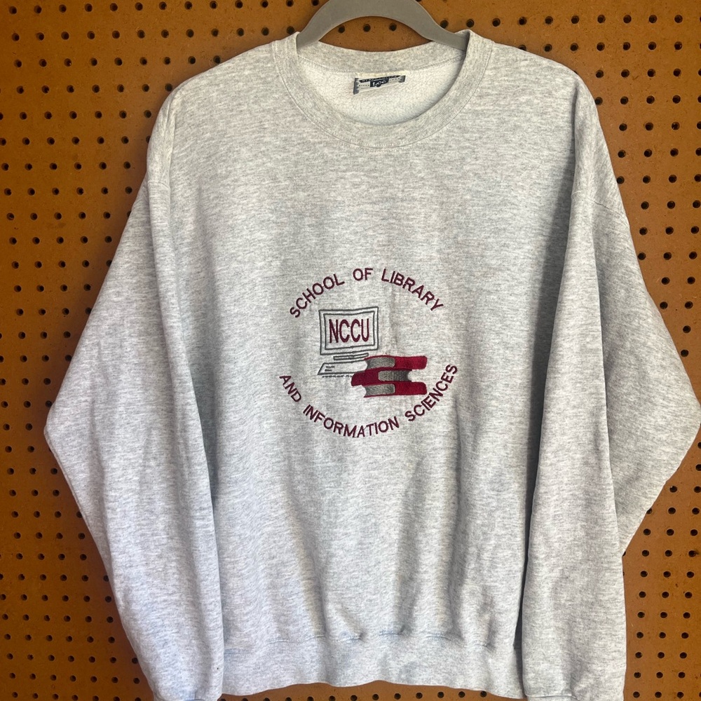 Vintage NCCU School of Library Lee Crewneck Sz Medium
